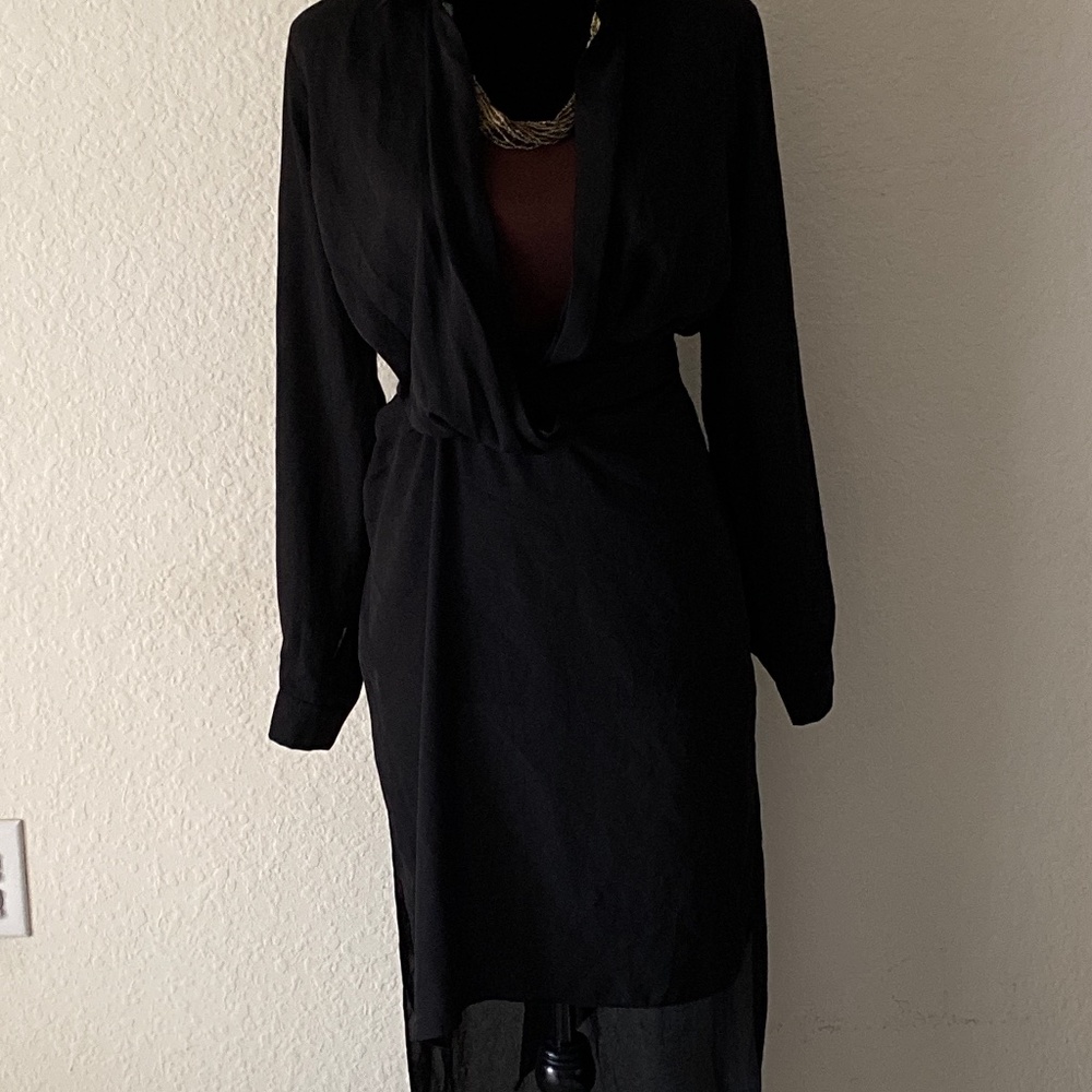 Miss Guided high low split side shirt vest